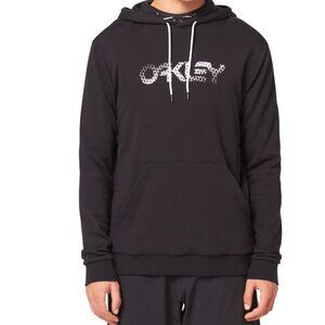 OAKLEY black logo hoodie sweatshirt regular fit medium